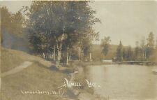 Postcard RPPC 1908 Vermont Londonderry Lowell Lake waterfront VT24-4180 picture