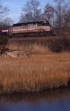 AMTRAK Railroad Train Locomotive 412 GUILFORD CT Original 1994 Photo Slide picture