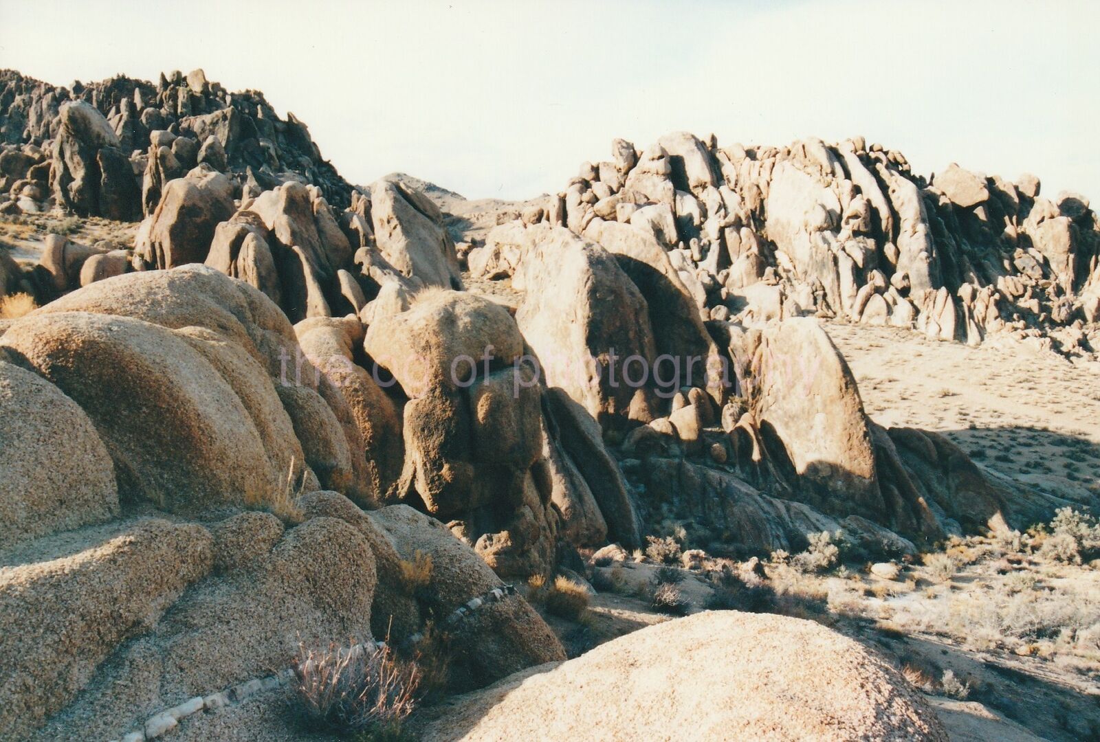 ROCKY TERRAIN Lone Pine California FOUND PHOTO  Original 811 28 K