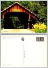 Battleground Covered Bridge Fayston Vermont Postcard Mayer Alois Photo picture