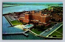 Postcard Aerial View The Chamberlin Hotel Fort Monroe Virginia  C14 picture