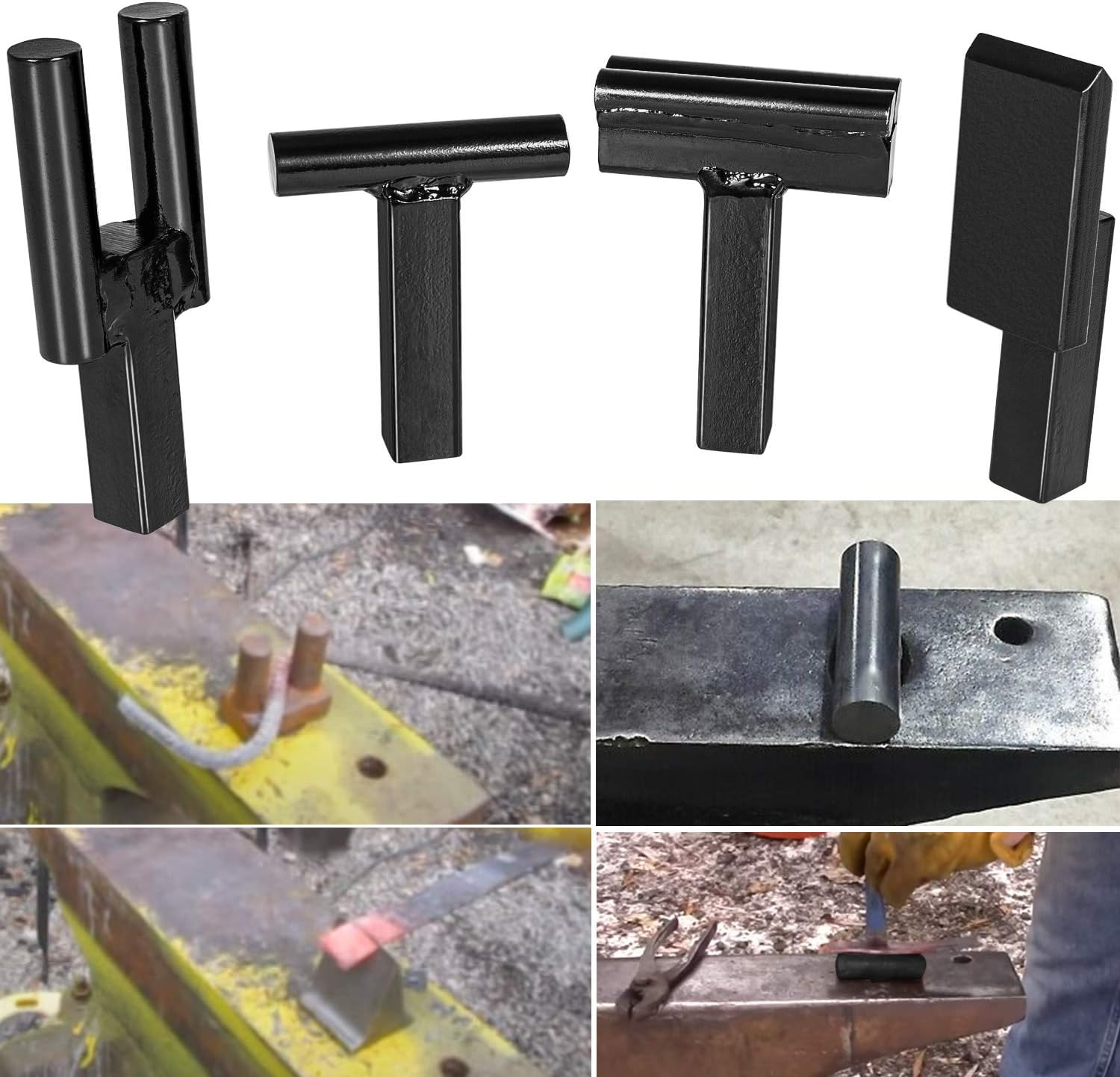 Blacksmith Anvil Hardy Tool Set 1Inch Creasing Tool Stake,Bottom Fuller,Hot Cut 