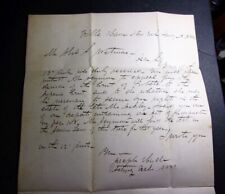 American Bible Society NY 1844 Stampless Letter signed Joseph Hyde  to Wetmore picture