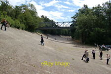 Photo 6x4 Brooklands Race Track Weybridge Looking along the banked racetr c2007 picture