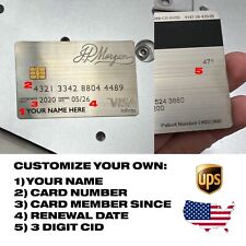 JP Morgan Reserve Palladium Silver Metal Card CUSTOM - FAST USA SHIPPING picture