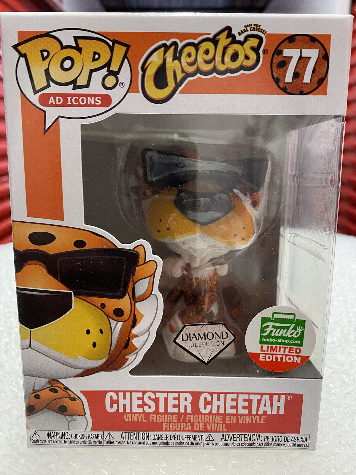 Funko Pop Chester Cheetah Diamond Cheetos Shop Exclusive - Free Fast Shipping