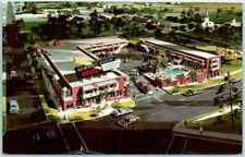 Montgomery, Alabama Postcard ALBERT PICK MOTEL Artist's Aerial View Dated 1965 picture