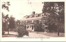 RPPC South Sudbury Massachusetts Longfellow's Wayside Inn 1920s picture