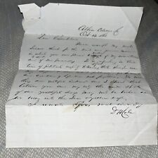 1863? Civil War Era Dan Hyde Cole Letter New York Senator to Political Opponent picture