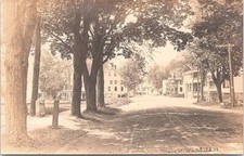 RPPC Waitsfield Vermont Street Scene on Main Street early 1900s picture