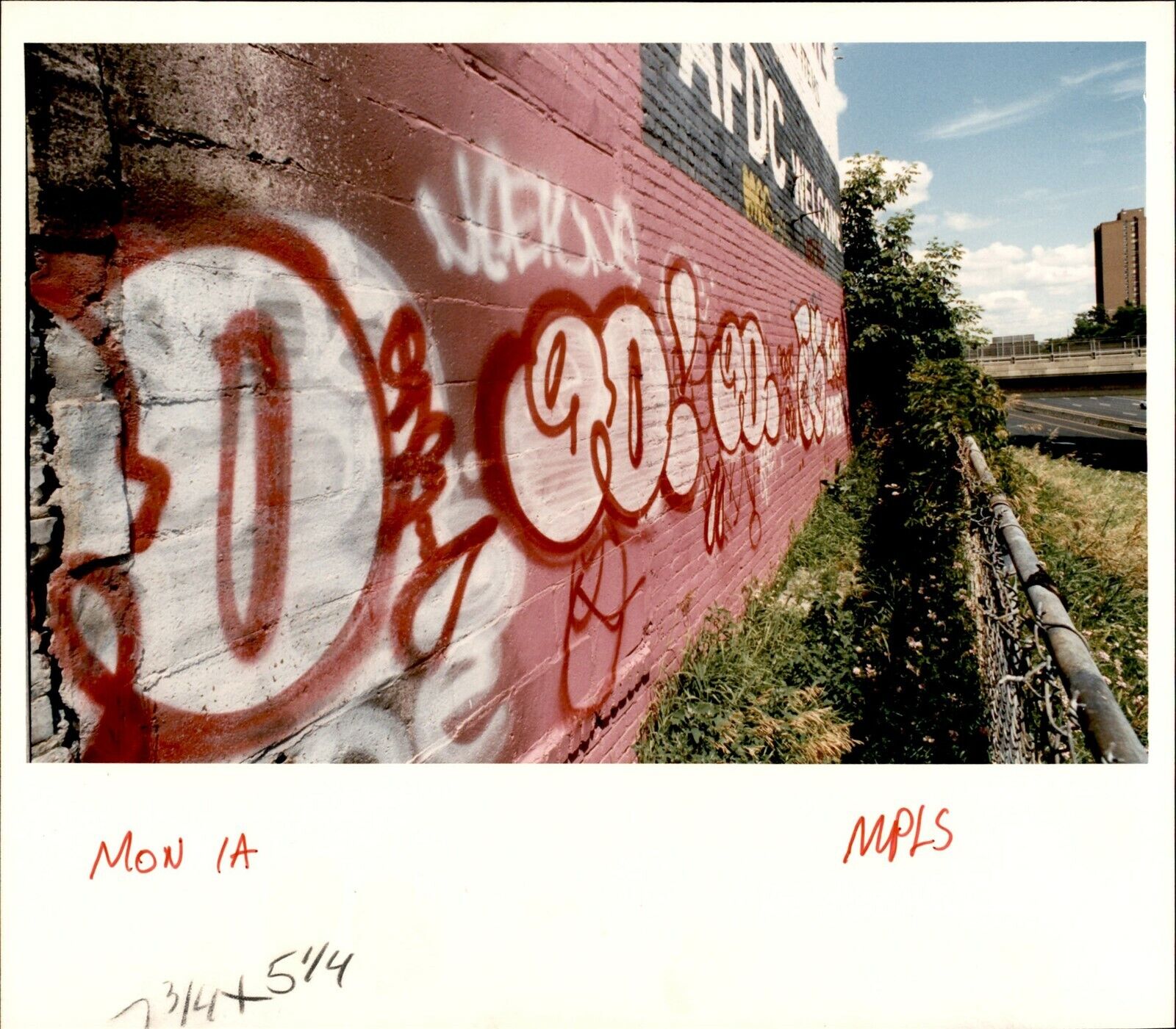 LG925 1993 Original Duane Braley Color Photo GRAFFITI ART Colorful Urban Culture