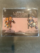 Beyond the Western Deep Enamel Pin Set - Quinlan & Hardin New Sealed picture