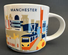 Starbucks You Are Here Collection Manchester UK Coffee Cup Mug 14 oz Never Used picture