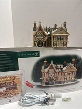 New Dept 56 Dickens Village Rockingham School #58479 w/Light Sign Box picture