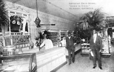 Interior View Artesian Drug Store Albany Georgia GA Reprint Postcard picture