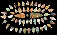 ** 52 pc lot Flint Arrowhead Ohio Collection Project Spear Points Knife Blade ** picture