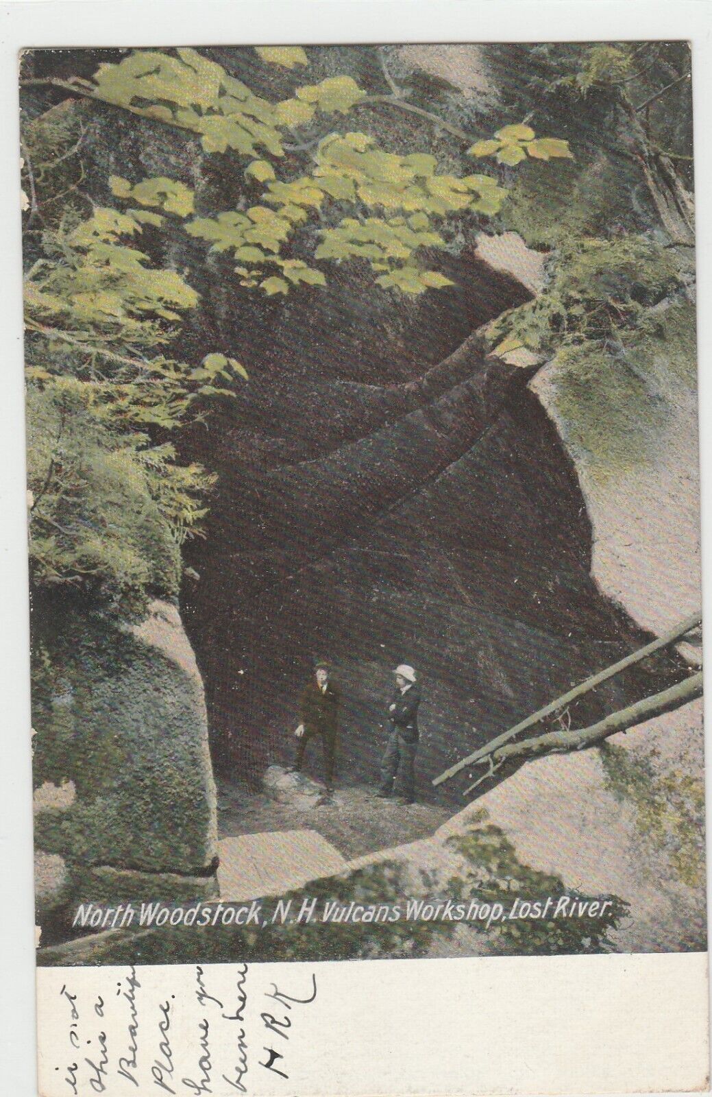 1901-1907 North Woodstock NH Vulcans Workshop Lost River 1900s UDB Postcard