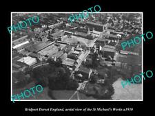 OLD 8x6 HISTORIC PHOTO OF BRIDPORT DORSET ENGLAND VIEW OF ST MICHAELS ca1930 picture