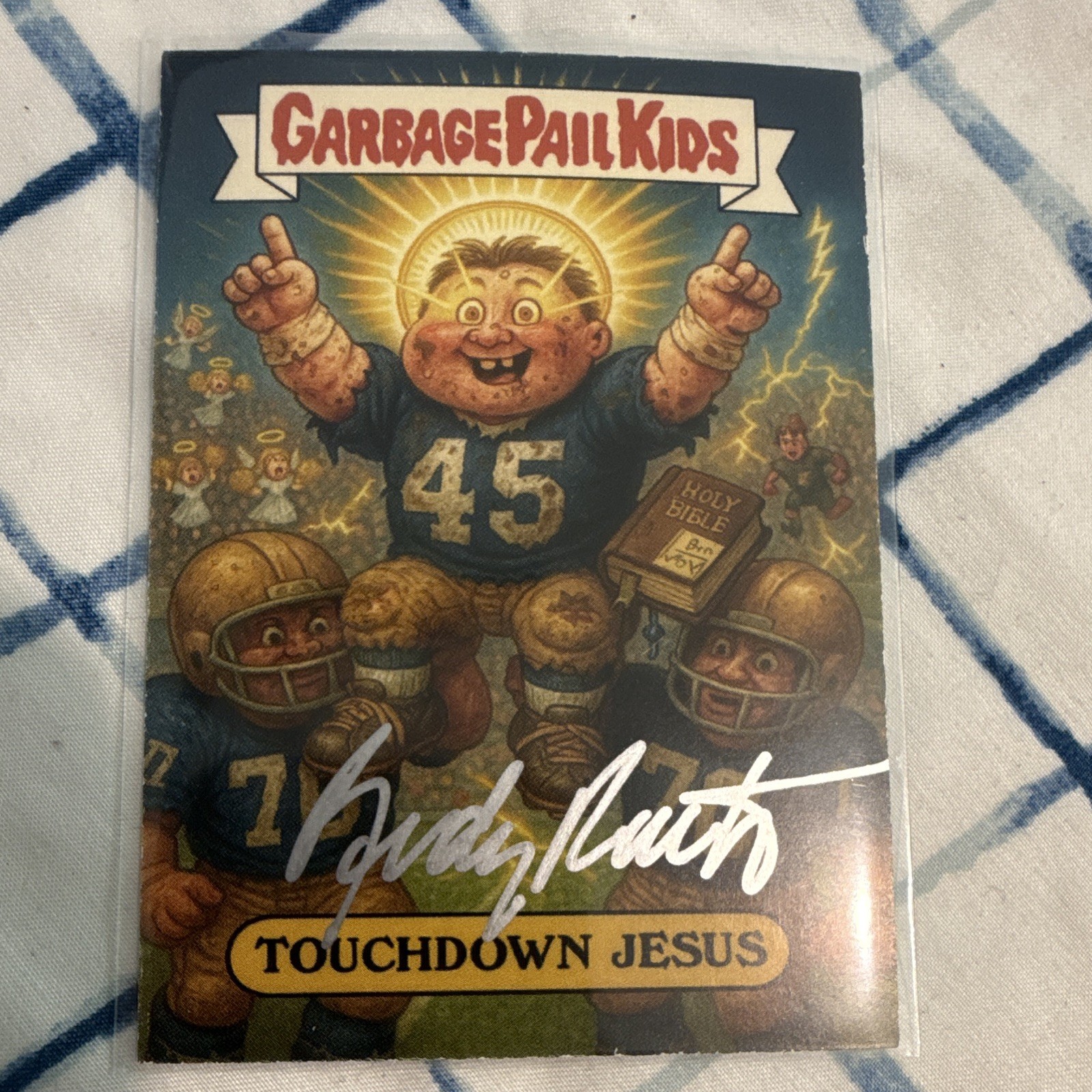 Rudy Ruettiger Autograph Touchdown Jesus Cert#136481 Rudy Ruettiger Autograph Touchdown Jesus Cert#136481