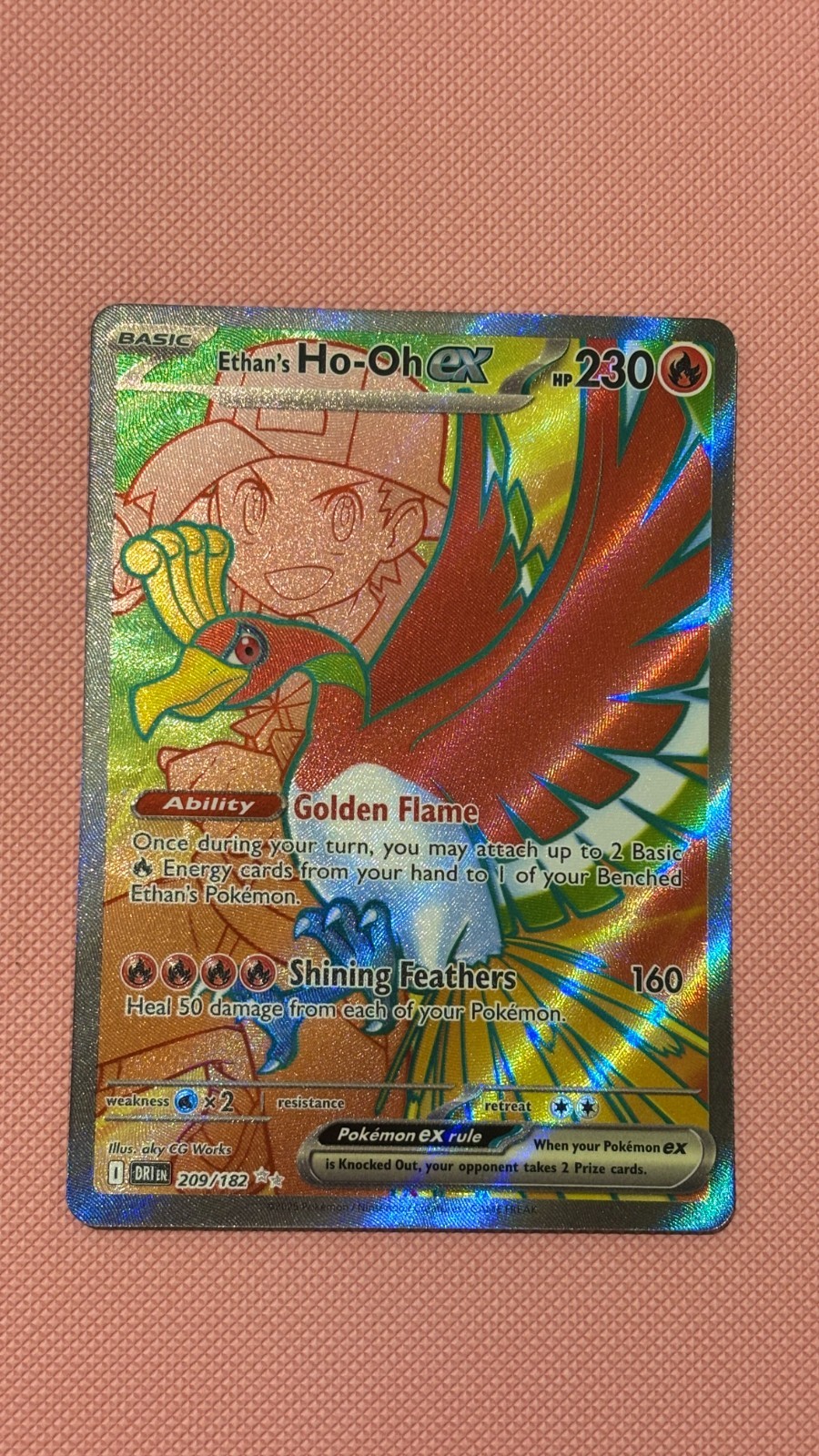 Pokemon TCG Ethan's Ho-Oh EX 209/182 Destined Rivals English Card Pokemon TCG Ethan's Ho-Oh EX 209/182 Destined Rivals English Card
