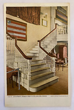 Vintage Postcard Stairway, Essex Institute, Salem, Massachusetts picture