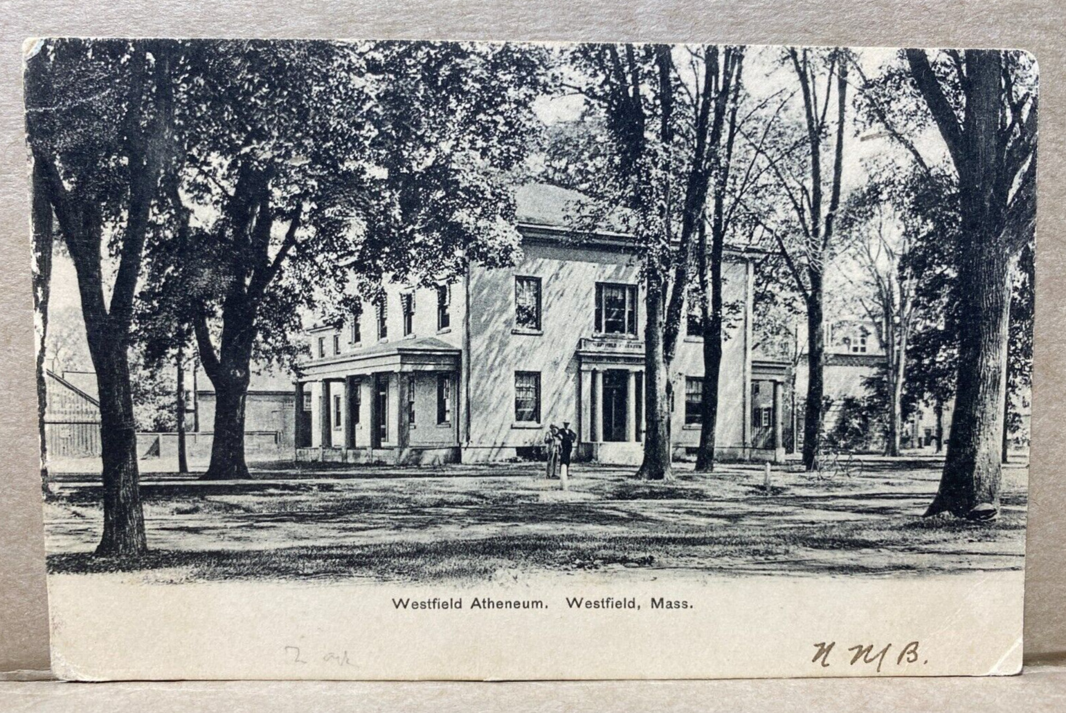 Westfield Atheneum, Westfield Massachusetts 1906 Postcard