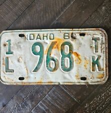 1966 Idaho Truck License Plate 3L 968 Lewis County Classic Collector Rustic picture