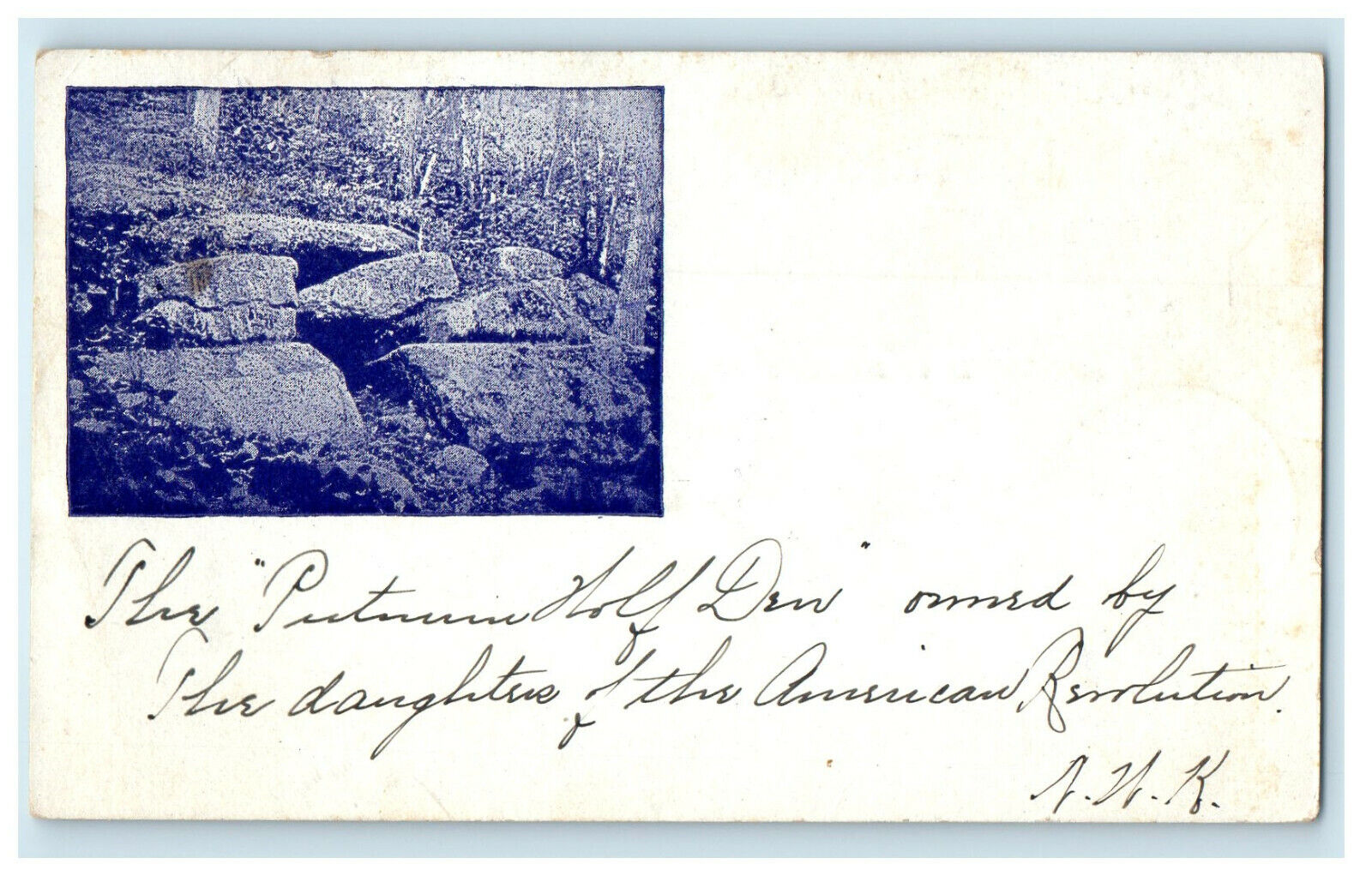 1903 Wolf Den Pomfret Connecticut CT, Oaklawn RI, PMC Posted Postcard