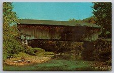 Worral Covered Bridge. Bartonsville, Vermont Postcard picture