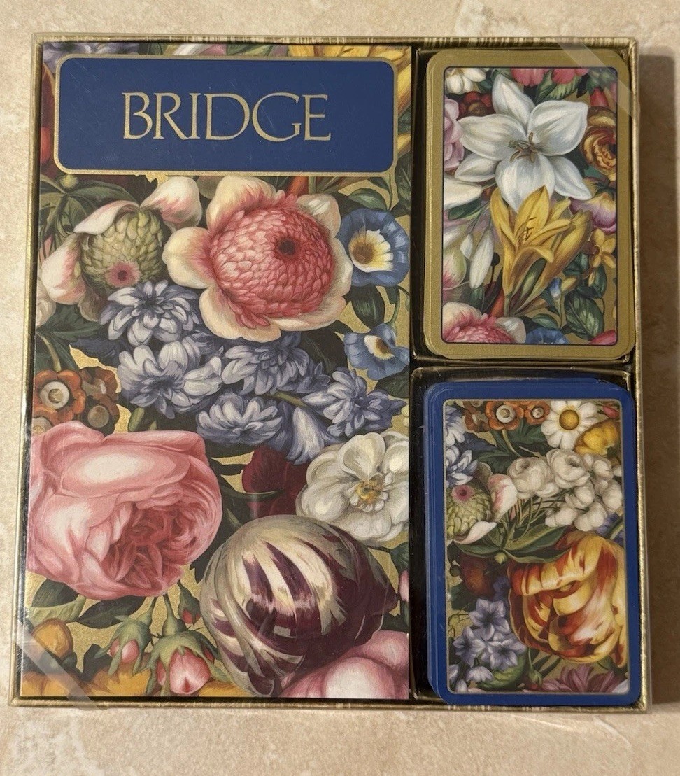 Vintage Caspari Bridge Gift Set Londonderry Vase Art Institute Chicago Complete Vintage Caspari Bridge Gift Set Londonderry Vase Art Institute Chicago Complete