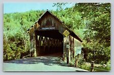 Covered Bridge From Columbia NH To Lemington VA VINTAGE Postcard Charles Babbitt picture