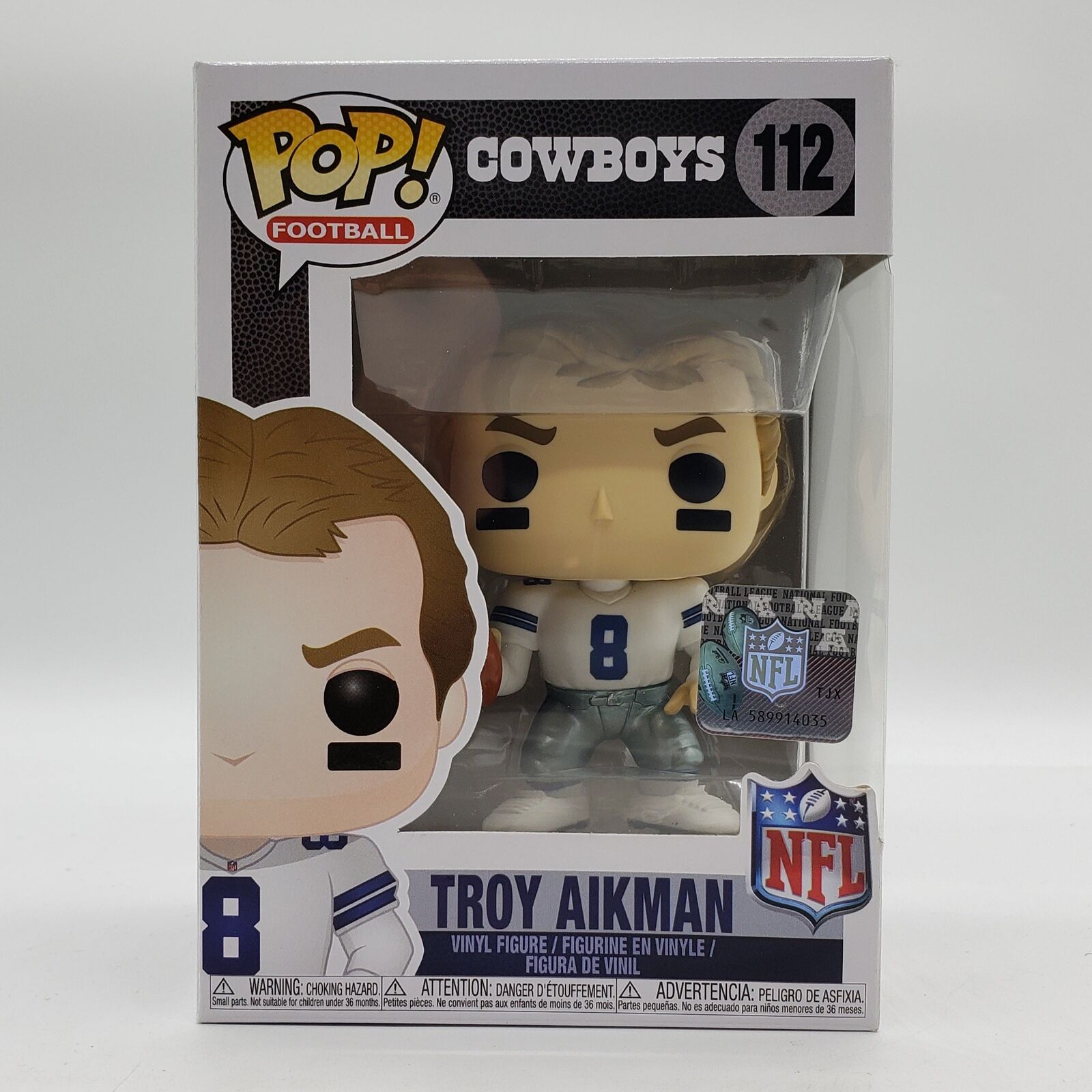 Funko Pop Football NFL Dallas Cowboys Troy Aikman #112