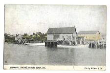 postcard (not rppc)bowers beach, de. steamboat landing 1900's picture