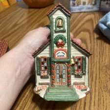 Vtg 1994/95 Home Town America Collection School Christmas Village Porcelain picture