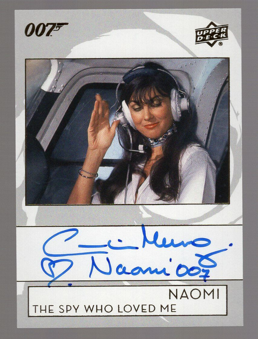 CAROLINE MUNRO AS NAOMI 2019 UPPER DECK JAMES BOND INSCRIPTIONS AUTO
