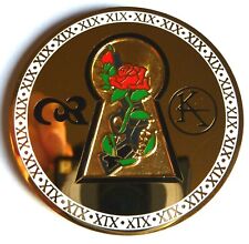 Dark Tower Stephen King Keyhole Rose Keyhole Beams GOLD Challenge Coin picture