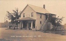 Bridport Vermont Post Office Real Photo Vintage Postcard AA73737 picture