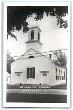 1969 Methodist Church Street Scene Wardsboro Vermont VT RPPC Photo Postcard picture