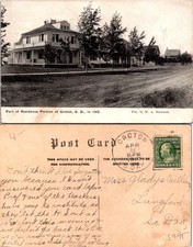 Groton SD Part of Residence Portion in 1908, W.A. Burnham Postcard 72286 picture