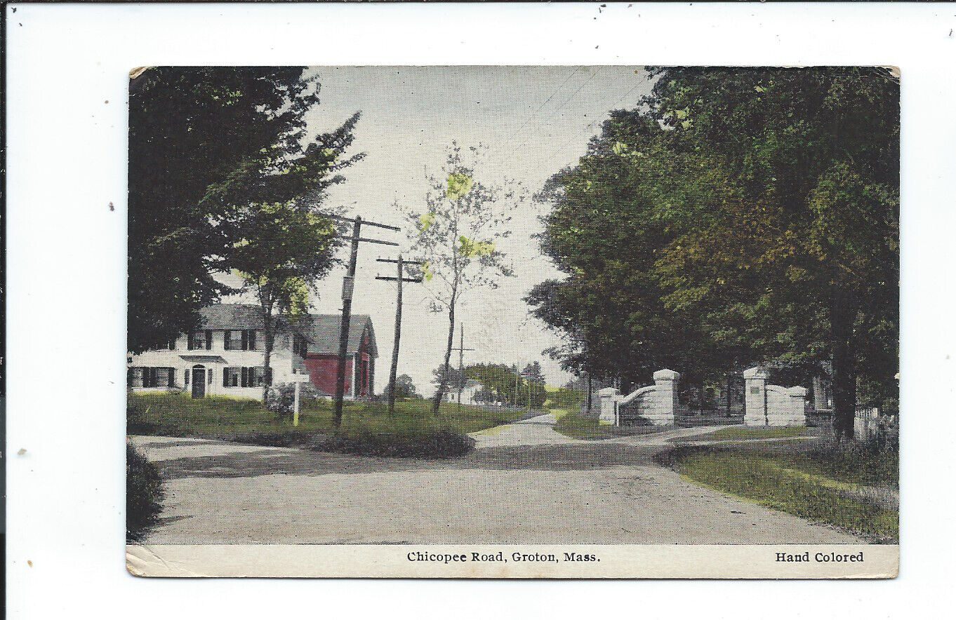 Postcard Post Card Groton Massachuetts Mass Ma Chicopee Road