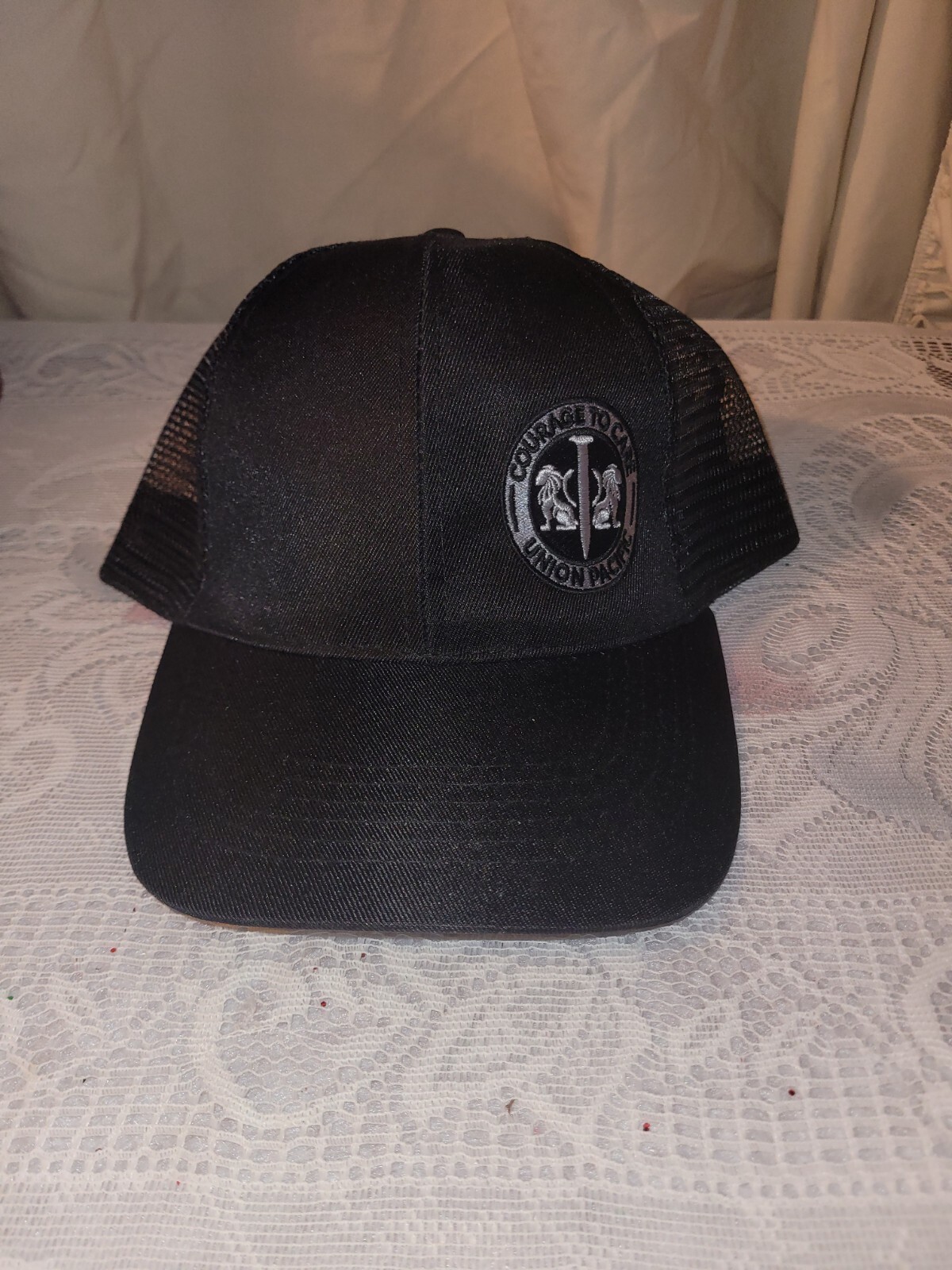 Union Pacific Railroad Courage To Care Hat- Railroad Memorabilia Union Pacific Railroad Courage To Care Hat- Railroad Memorabilia