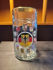 Vintage West German Bundesrepublik Deutshland Gold Rimmed Beer Mug Stein  picture