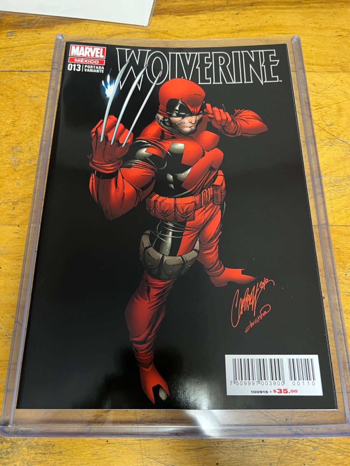 Wolverine #13 Mexico J Scott Campbell Deadpool Variant 