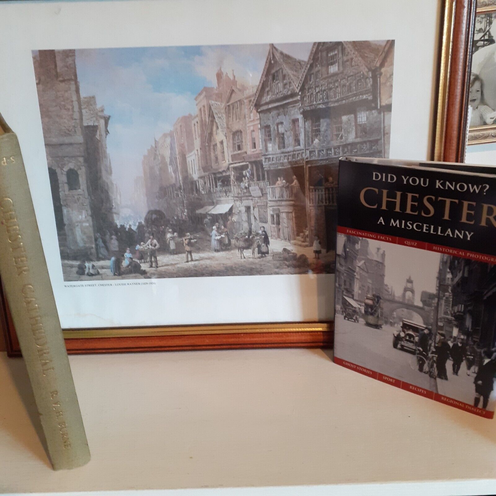 Chester Cheshire, Watergate print Cathedral book, & facts of Chester book