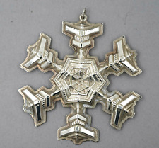 1977 Gorham Christmas Snowflake Ornament Sterling Silver	 picture