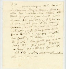 1835 Promissory Note Johnson Highgate VT Amon Mucklier Signed Thomas G. Farnam picture