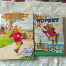 Rupert Annual 1961 And Rupert 1984. Two Hardbacks picture