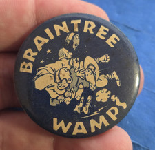 Vintage Braintree Wamps Massachusetts High School 1.75