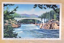 Chittenden Bridge & Washburn Mountain Yellowstone National Park Postcard picture