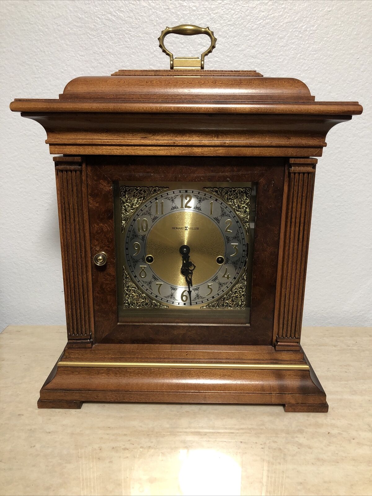 Howard Miller Thomas Tompion mantel clock Model 612-436 Serial F0003160112 & Key